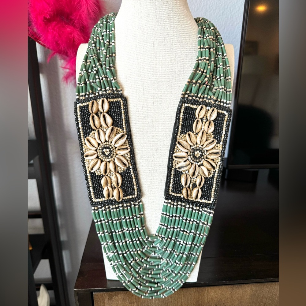 Artisan Nepal Beaded Draped Necklace